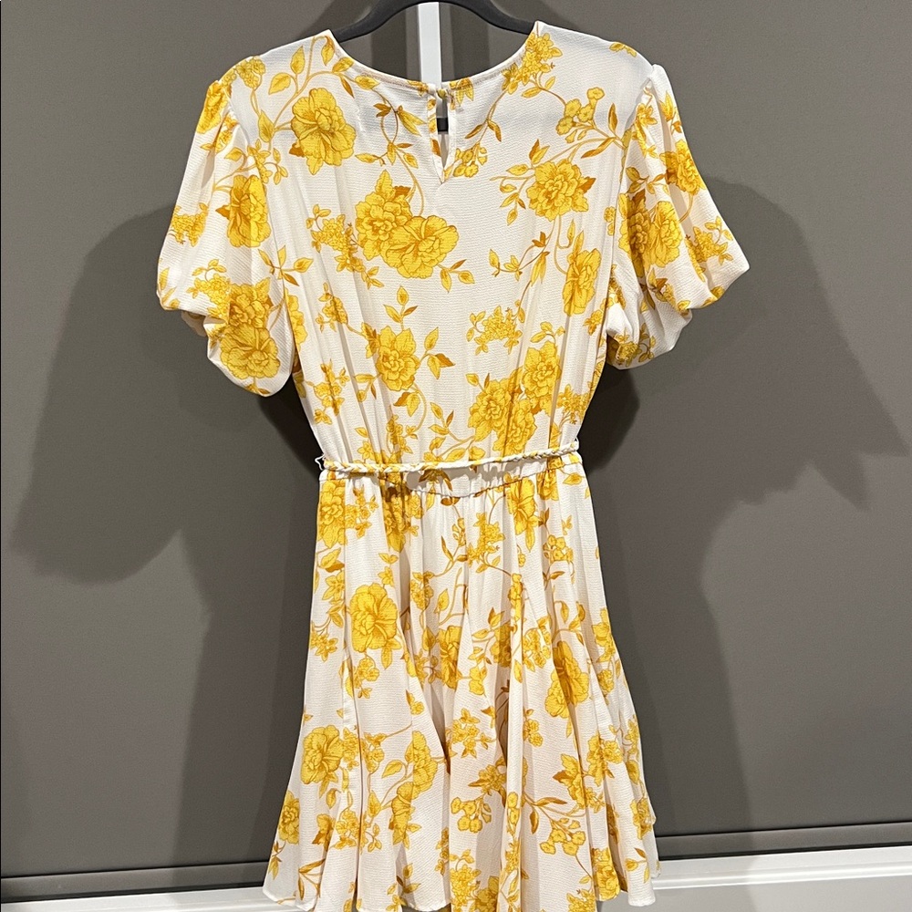 Boho Floral Puff Sleeve Dress - Picture 2 of 11